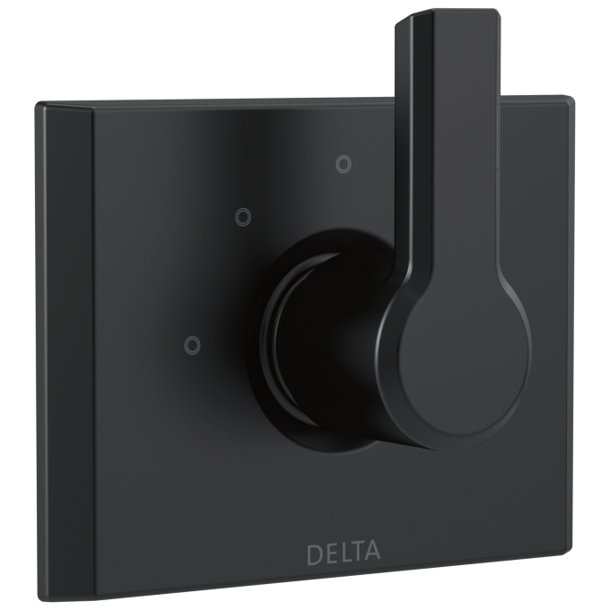 DELTA Pivotal 3-Setting 2-Port Diverter Trim — Matte Black