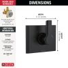 DELTA Pivotal 3-Setting 2-Port Diverter Trim — Matte Black