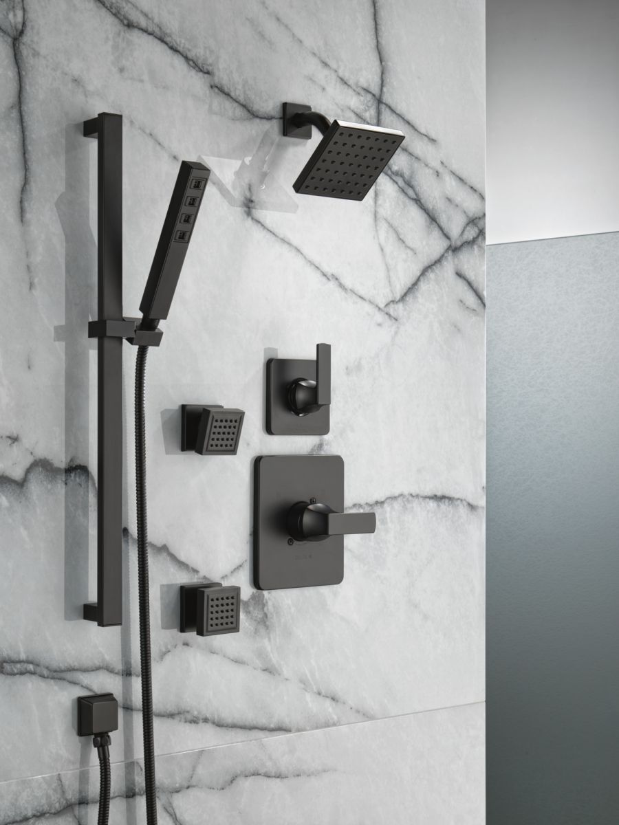 DELTA Velum Monitor 14 Series Shower Trim — Matte Black