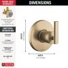 DELTA Altado 6-Setting 3-Port Diverter Trim — Champagne Bronze