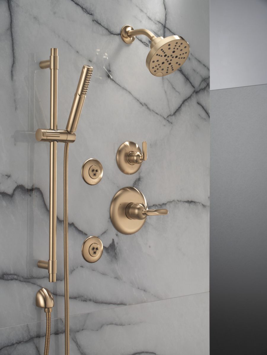 DELTA Bonacci 14 Series Shower Trim — Lumicoat® Champagne Bronze