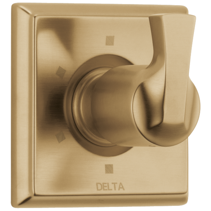 DELTA Dryden 6-Setting 3-Port Diverter Trim — Champagne Bronze