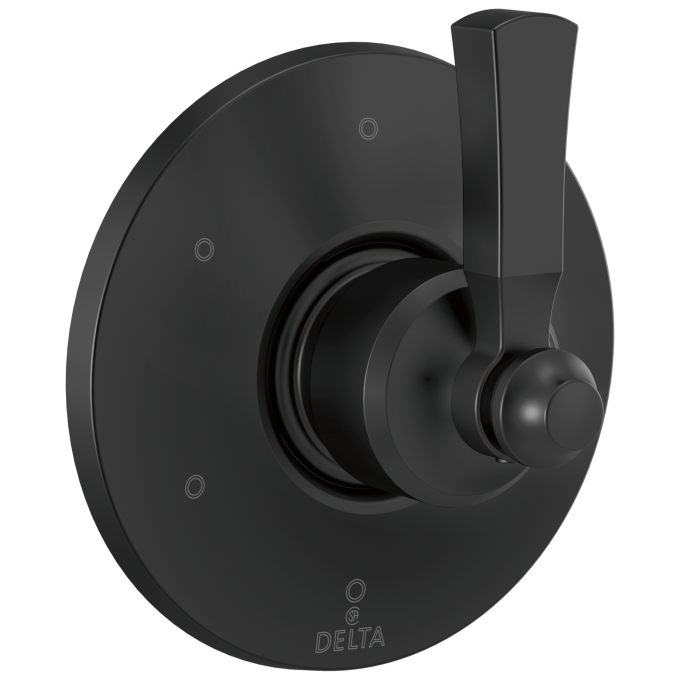 DELTA Dorval 6 Setting Diverter Trim — Matte Black