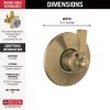 DELTA Dorval 6 Setting Diverter Trim — Champagne Bronze