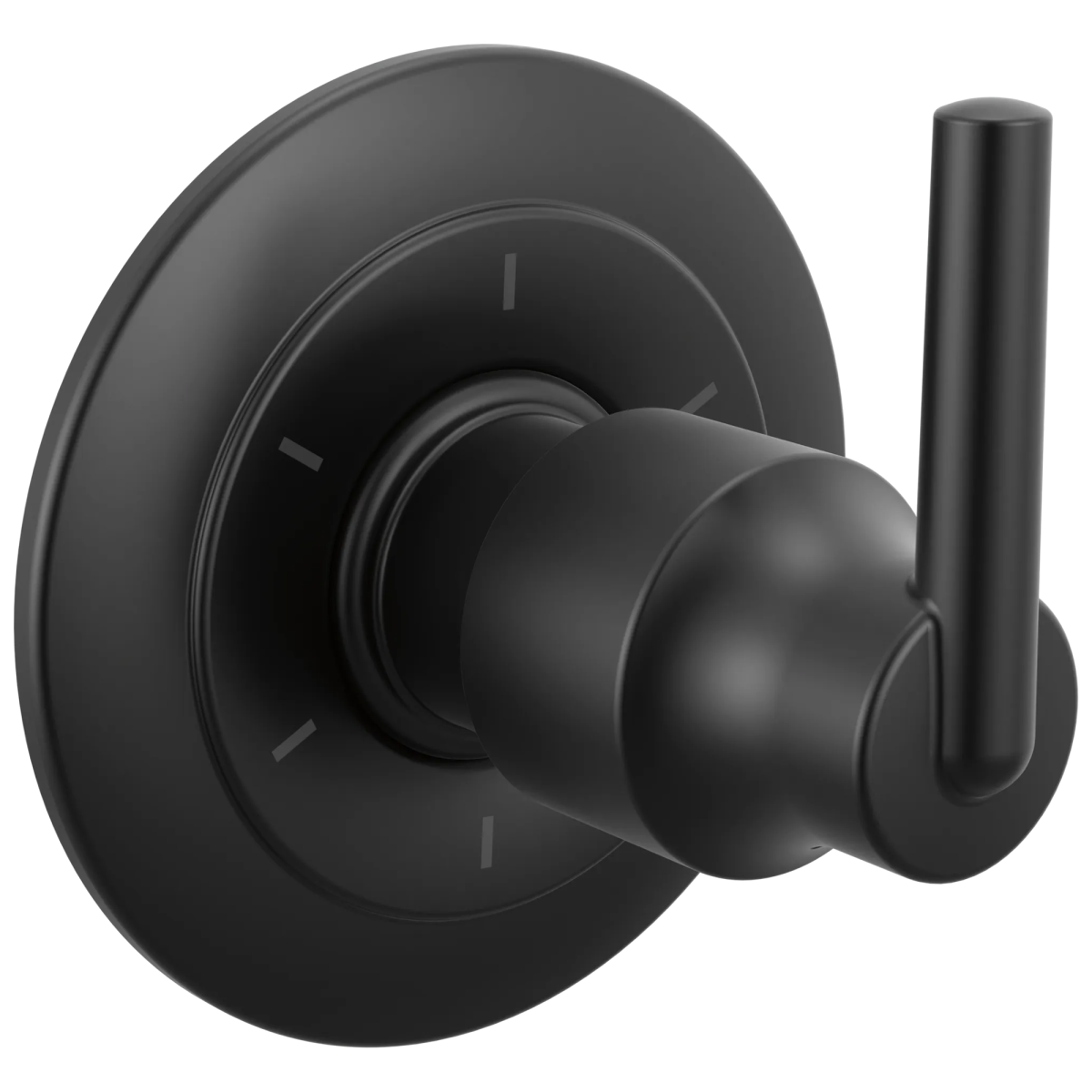 DELTA Trinsic 6-Setting 3-Port Diverter Trim — Matte Black