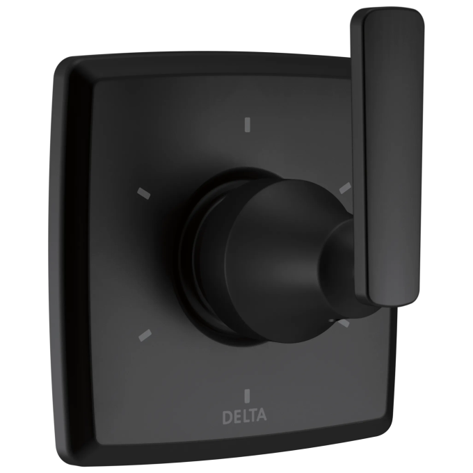 DELTA Ashlyn 6-Setting 3-Port Diverter Trim — Matte Black