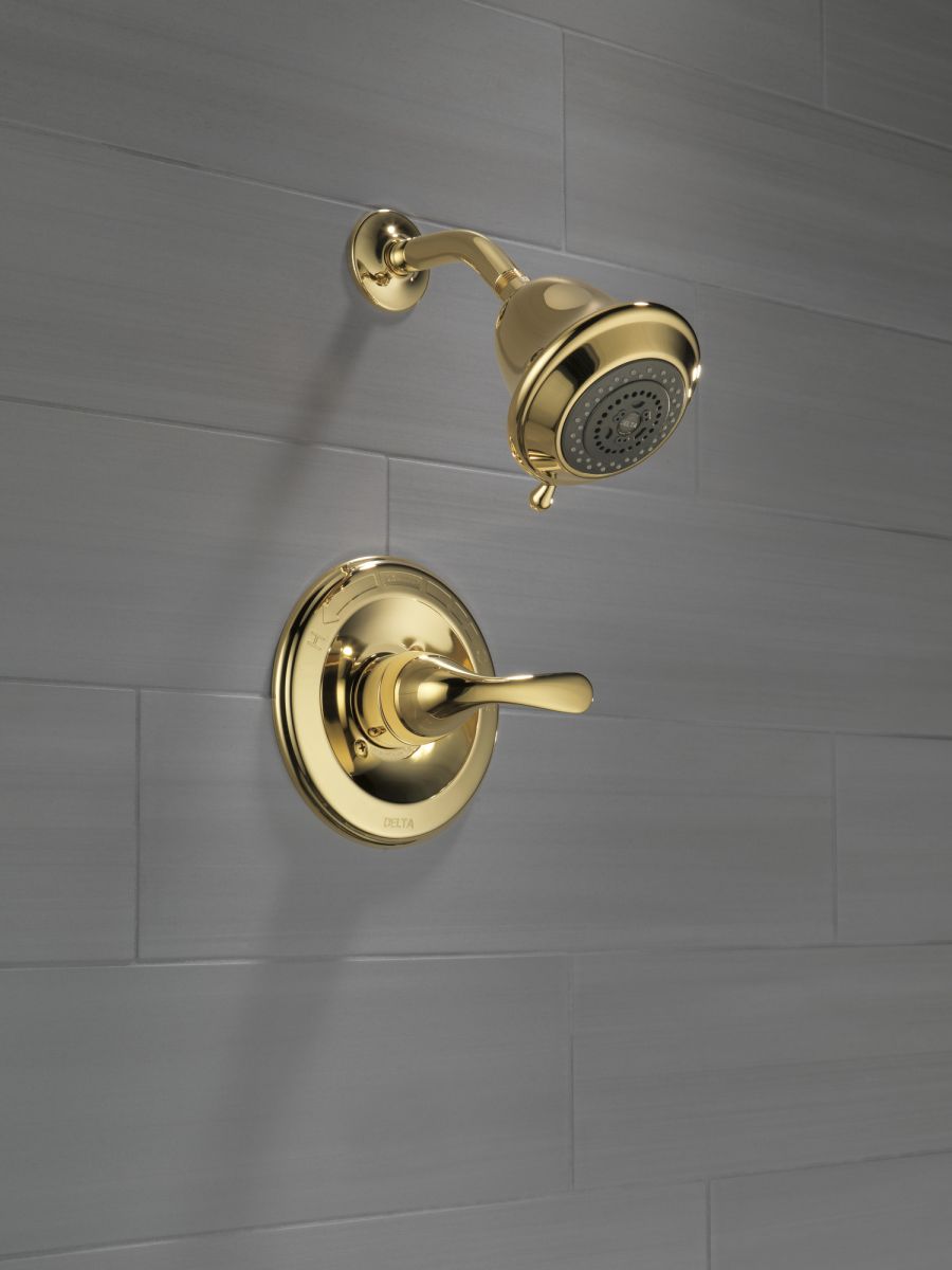 DELTA Classic Monitor 13 Series Shower Trim — Polished Brass