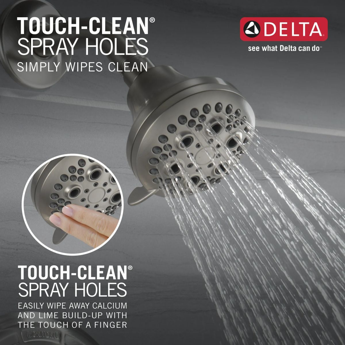 DELTA Classic Monitor 13 Series Shower Trim — Stainless