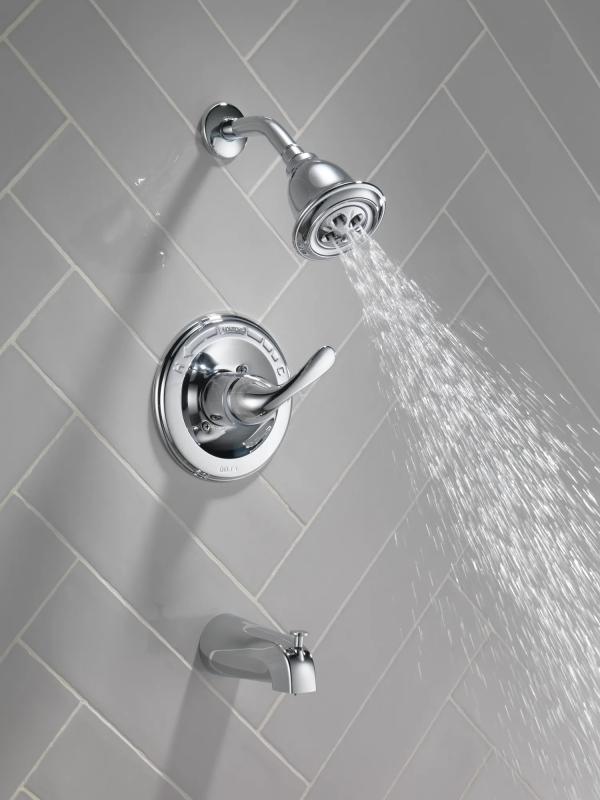 DELTA Classic Monitor 13 Series H2OKINETIC Tub & Shower Trim — Chrome