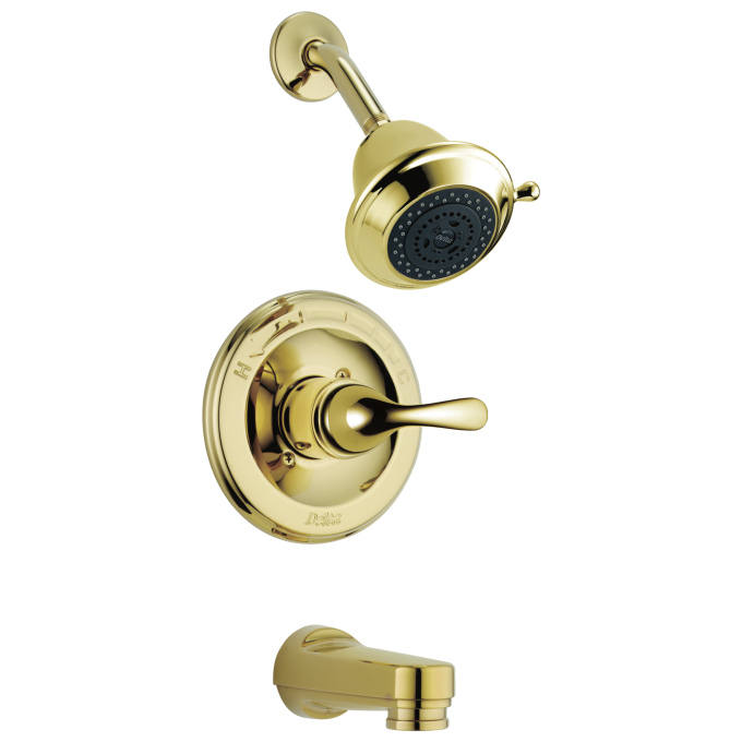 DELTA Classic Monitor 13 Series Tub & Shower Trim — Polished Brass