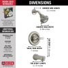 DELTA Classic Monitor 13 Series Tub & Shower Trim — Stainless