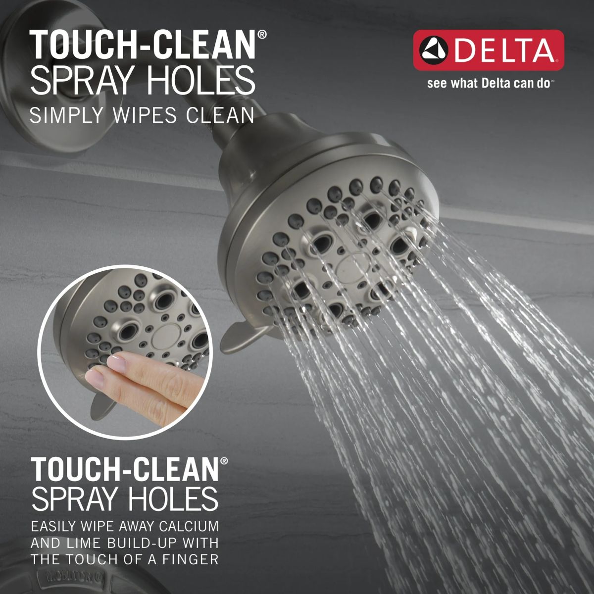 DELTA Classic Monitor 13 Series Tub & Shower Trim — Stainless