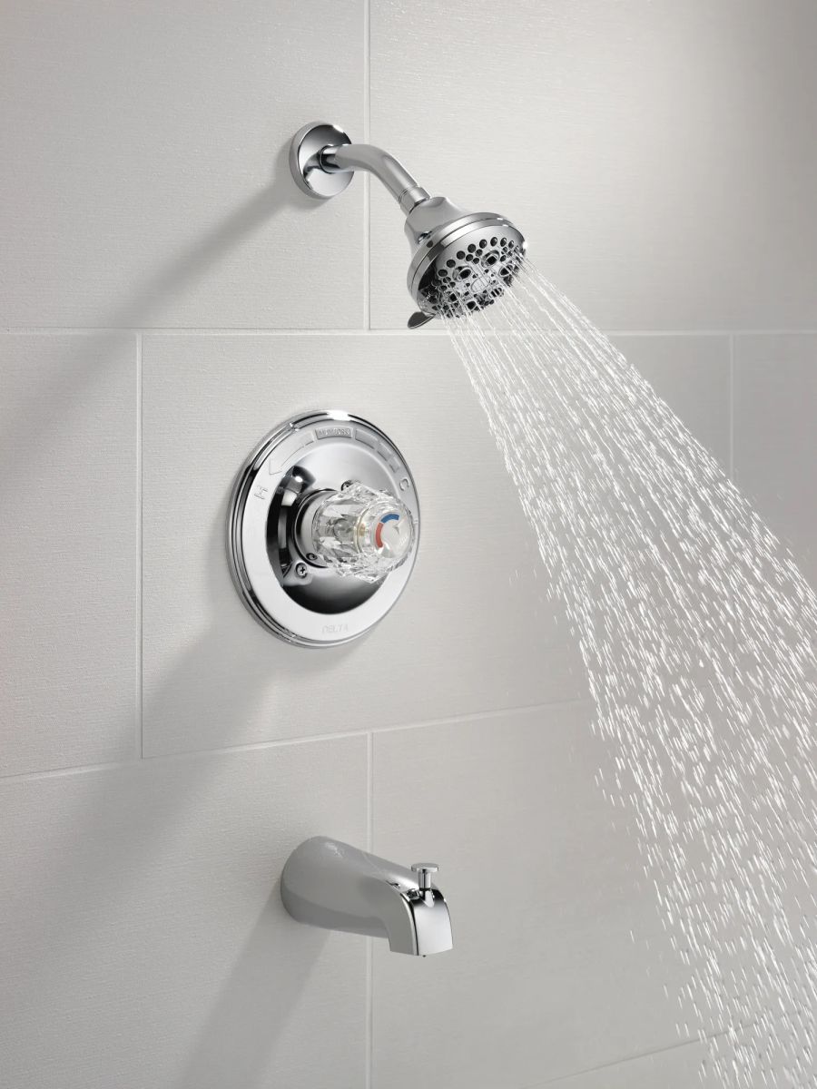 DELTA Classic Monitor 13 Series Tub and Shower Trim — Chrome