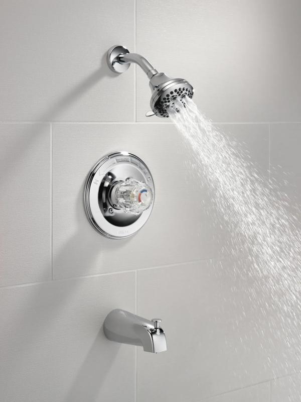 DELTA Classic Monitor 13 Series Tub and Shower Trim — Chrome