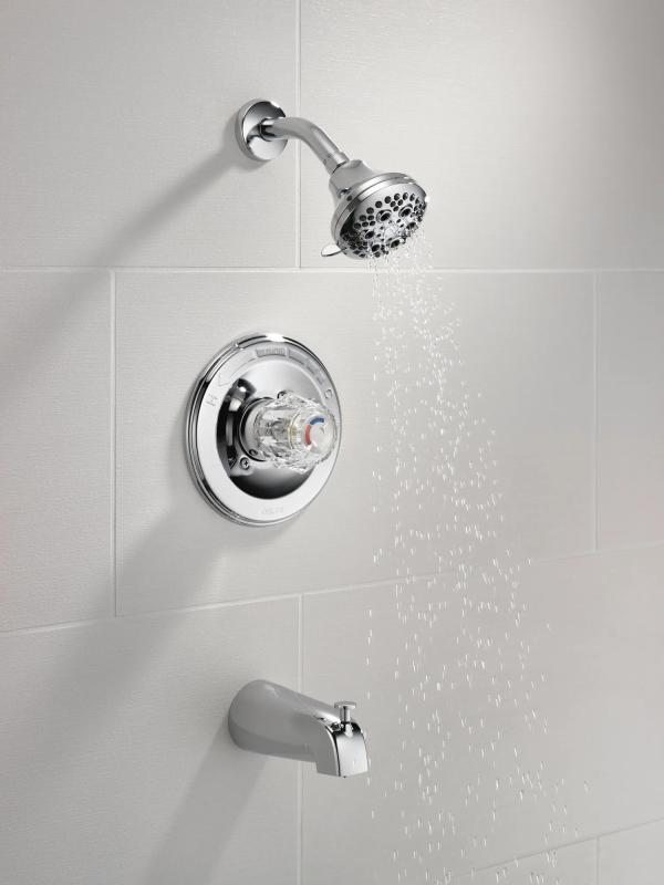 DELTA Classic Monitor 13 Series Tub and Shower Trim — Chrome
