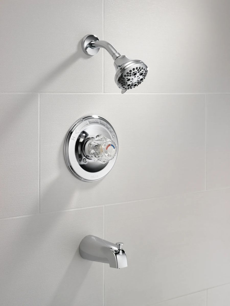 DELTA Classic Monitor 13 Series Tub and Shower Trim — Chrome