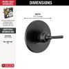 DELTA Saylor Monitor 14 Series Valve Only Trim — Matte Black