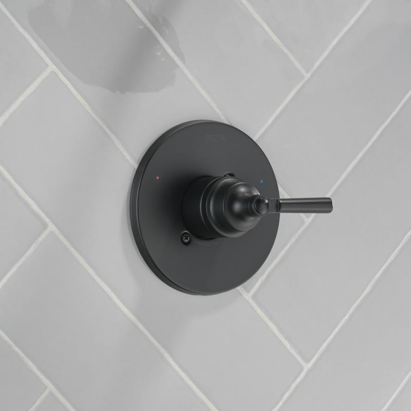 DELTA Saylor Monitor 14 Series Valve Only Trim — Matte Black