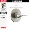 DELTA Saylor Monitor 14 Series Valve Only Trim — Stainless
