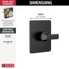 DELTA Velum Monitor 14 Series Valve Only Trim — Matte Black