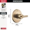 DELTA Altado Monitor 14 Series Valve Only Trim — Champagne Bronze
