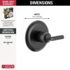 DELTA Bonacci 14 Series Valve Only Trim — Matte Black