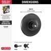 DELTA Dorval Monitor 14 Series Valve Only Trim - Less Handle — Matte Black