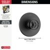 DELTA Trinsic Monitor 14 Series Valve Only Trim — Matte Black