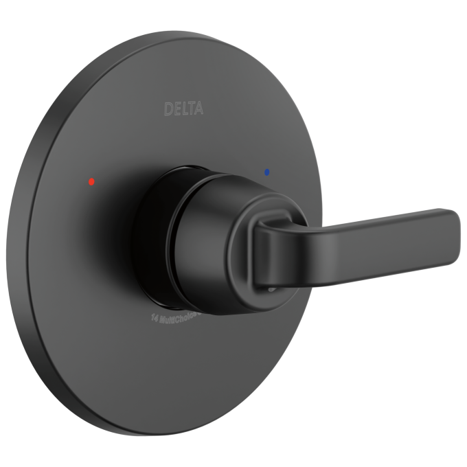 DELTA Lineax Monitor 14 Series Valve Only Trim — Matte Black