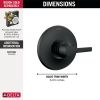 DELTA Galeon 14 Series Valve Only Trim — Matte Black