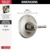 DELTA Broderick 14 Series Valve Only Trim — Lumicoat® Stainless