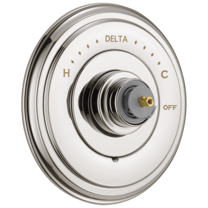 DELTA Cassidy Monitor 14 Series Valve Only Trim - Less Handle — Polished Nickel