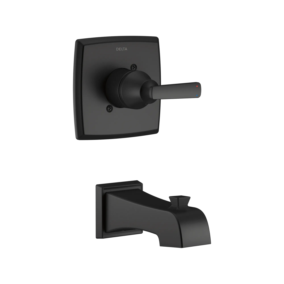DELTA Ashlyn Monitor 14 Series Tub Trim Only — Matte Black