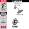 DELTA Woodhurst Shower Trim — Stainless