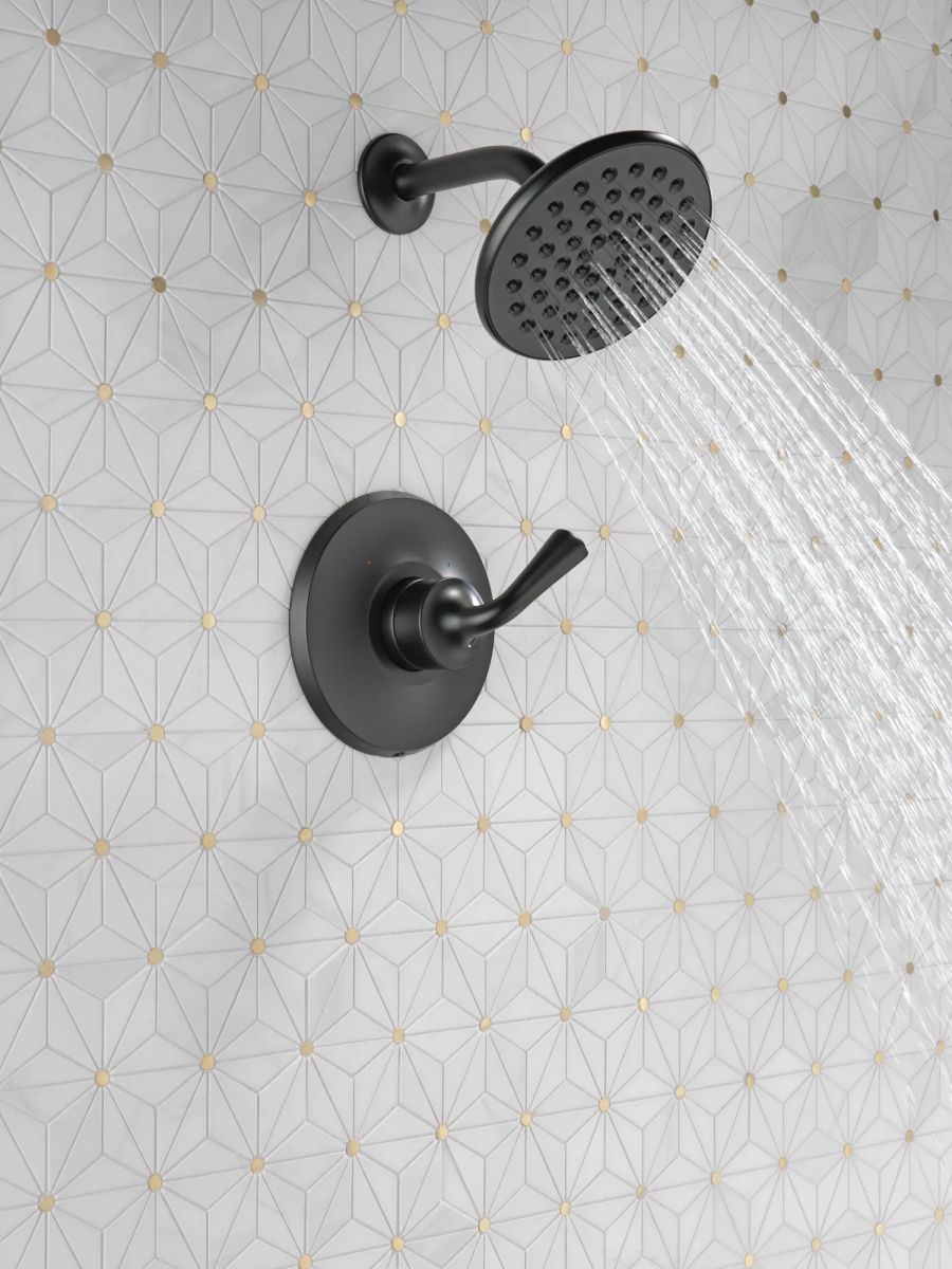 DELTA Kayra Monitor 14 Series Shower Trim — Matte Black