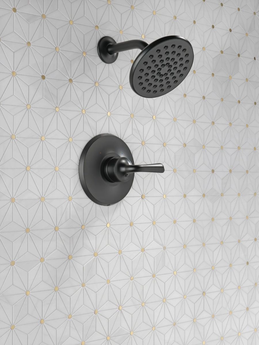 DELTA Kayra Monitor 14 Series Shower Trim — Matte Black