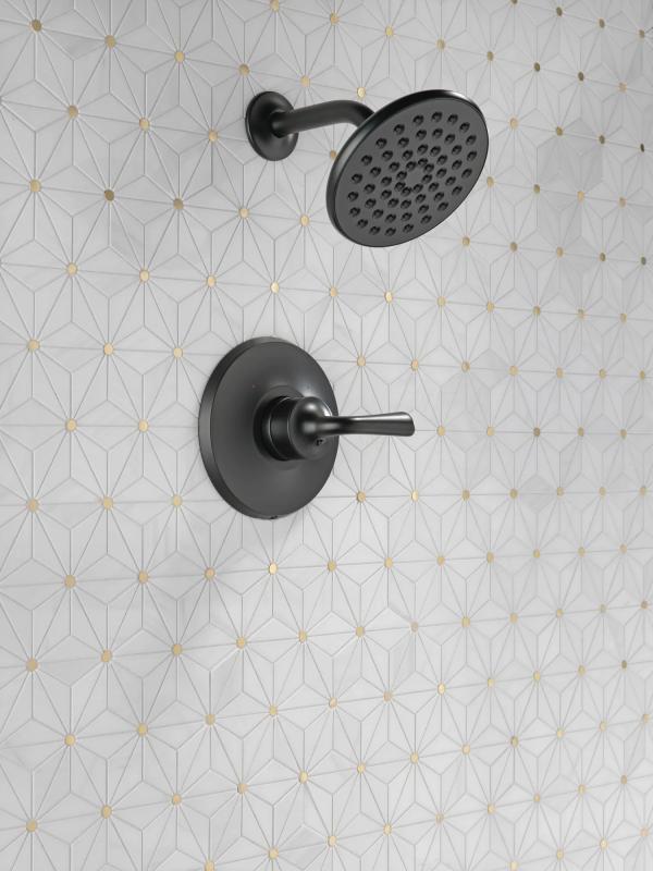 DELTA Kayra Monitor 14 Series Shower Trim — Matte Black