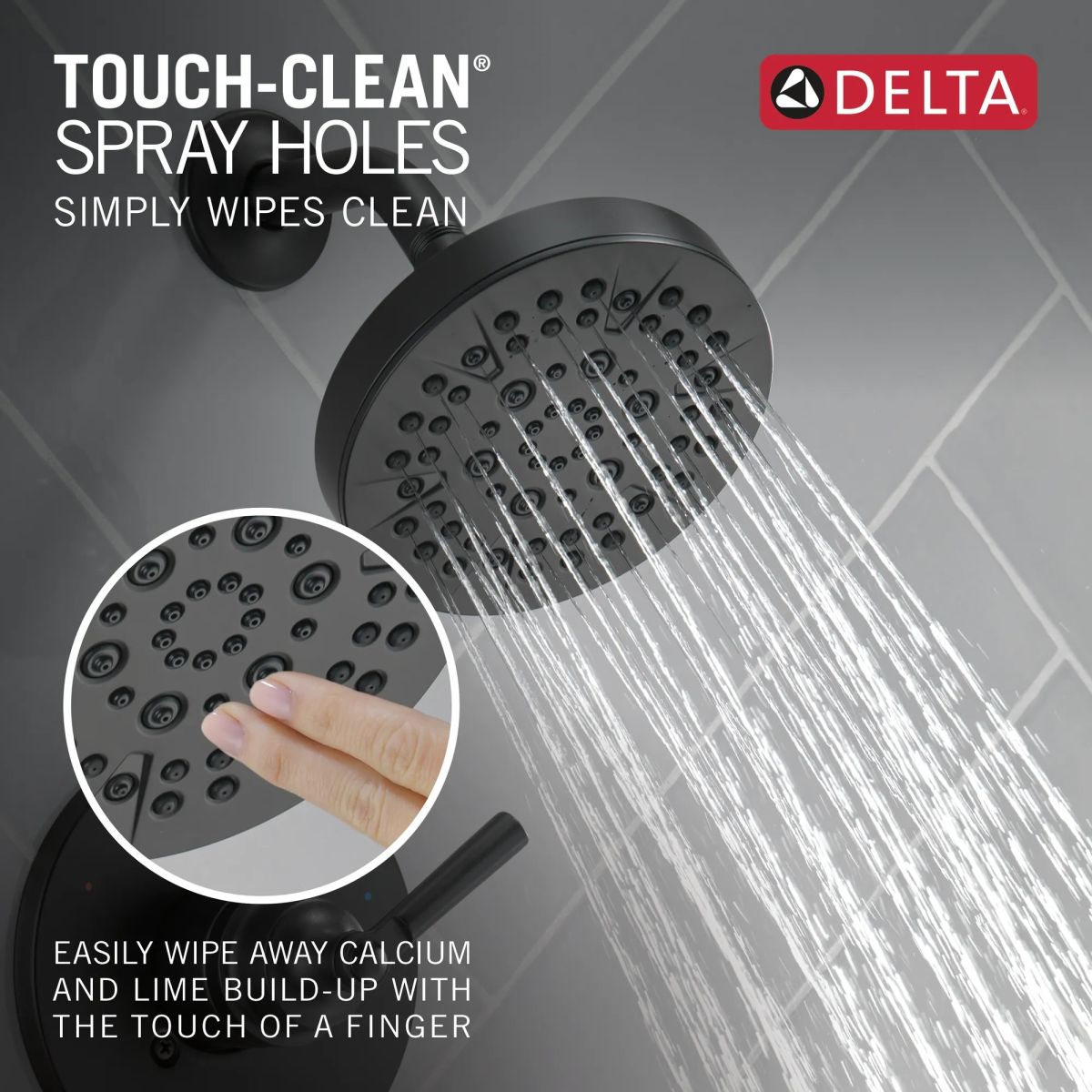 DELTA Saylor Monitor 14 Series Shower Trim — Matte Black