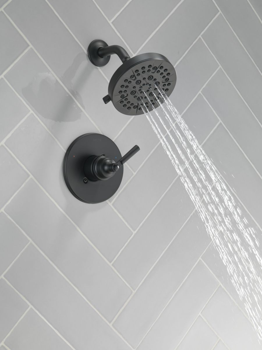 DELTA Saylor Monitor 14 Series Shower Trim — Matte Black