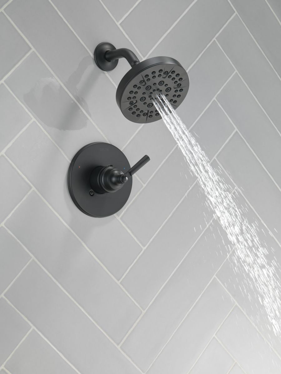 DELTA Saylor Monitor 14 Series Shower Trim — Matte Black