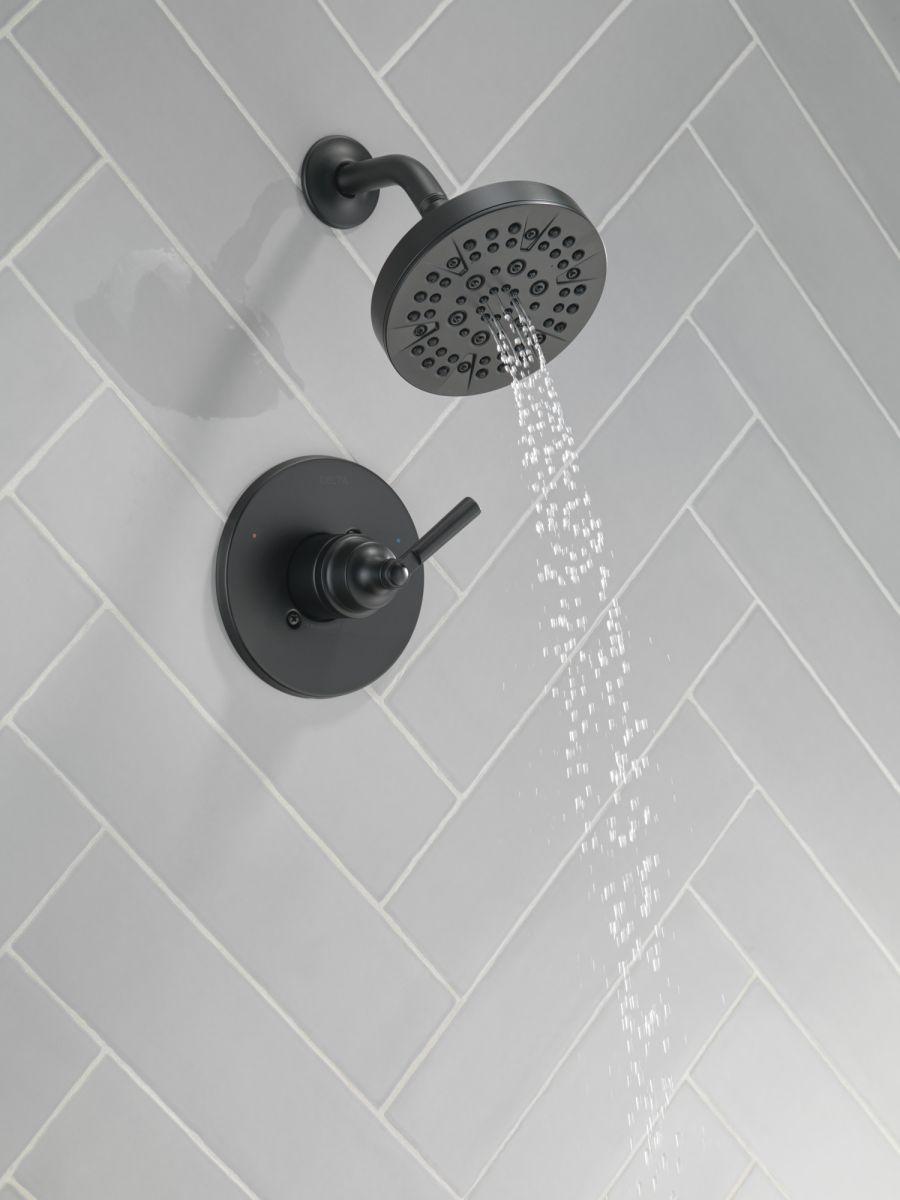 DELTA Saylor Monitor 14 Series Shower Trim — Matte Black