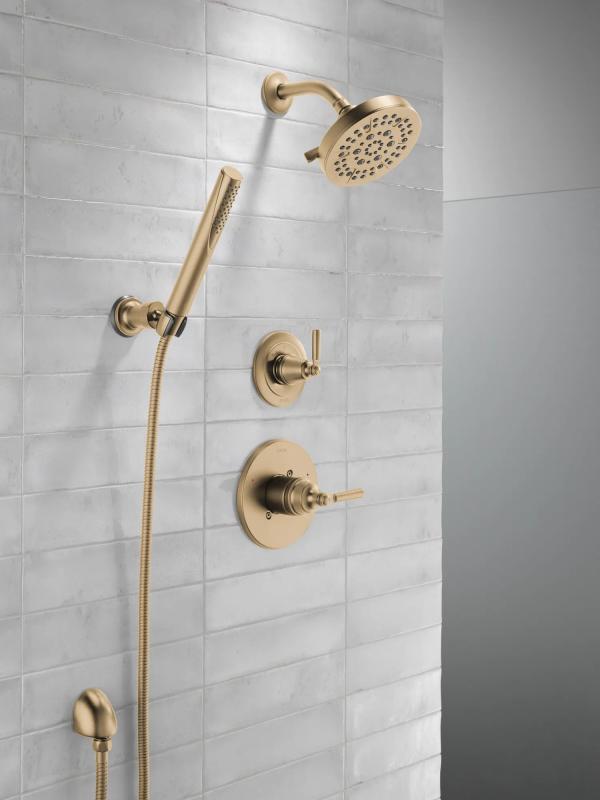 DELTA Saylor 3-Setting 2-Port Diverter Trim — Champagne Bronze