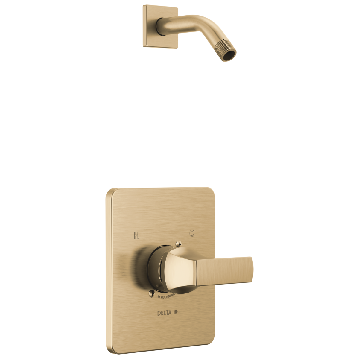 DELTA Velum Monitor 14 Series Shower Trim - Less Head — Champagne Bronze