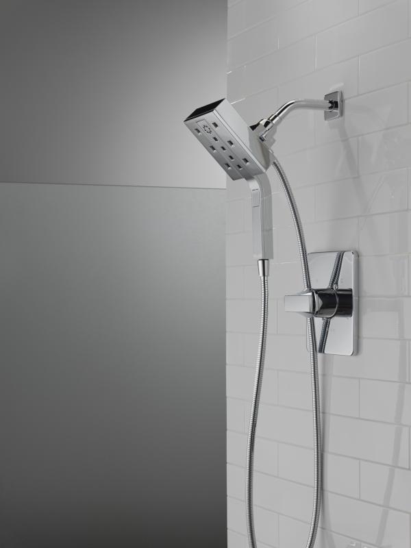 DELTA Universal Showering Components H2OKINETIC In2ition 4-Setting Two-in-One Shower — Lumicoat® Chrome