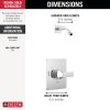 DELTA Velum Monitor 14 Series Shower Trim - Less Head — Chrome