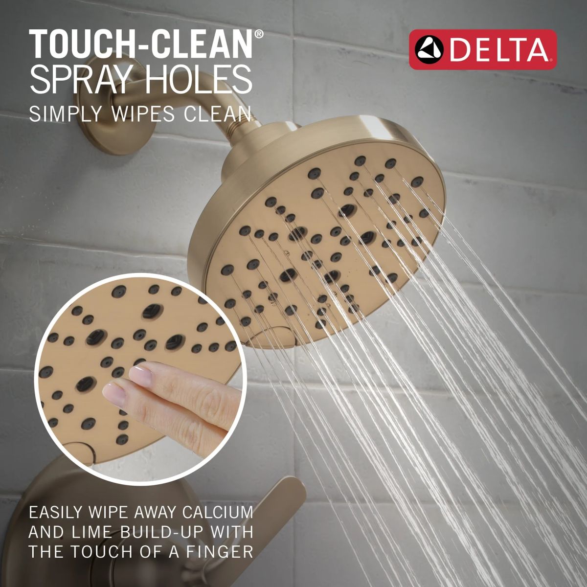 DELTA Bonacci 14 Series Shower Trim — Lumicoat® Champagne Bronze