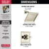 DELTA Dryden Monitor 14 Series Shower Trim — Polished Nickel