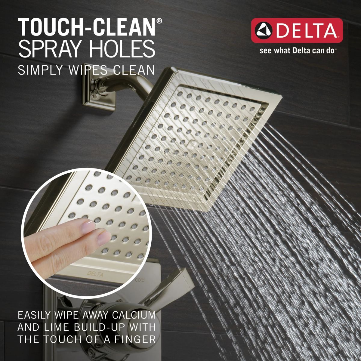 DELTA Dryden Monitor 14 Series Shower Trim — Polished Nickel