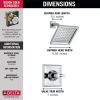 DELTA Dryden Monitor 14 Series Shower Trim — Chrome