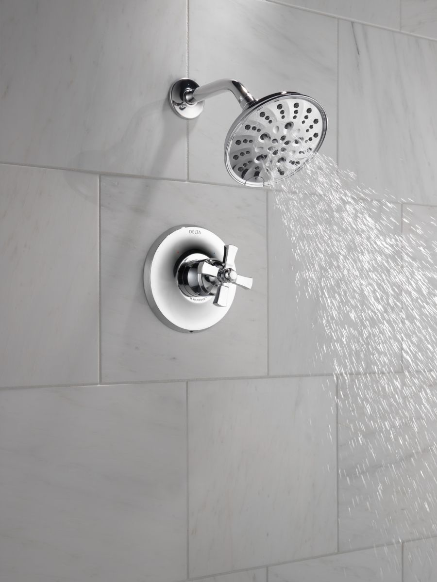 DELTA Dorval Handle - Volume FM Tub Filler/ 14S — Chrome